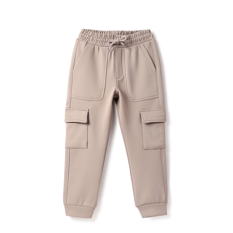United Colors of Benetton Textured Regular Fit Fleece Lining Cargo Trackpants - Goyalsons ShopMax