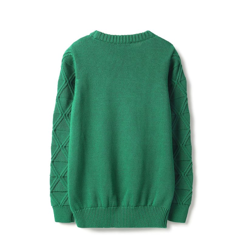 United Colors of Benetton Regular Fit Round Neck Textured Tonal Diamond Structure Sweater - Goyalsons ShopMax