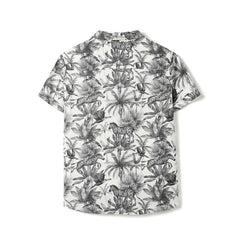United Colors of Benetton Regular Fit Spread Collar Tropical Printed Shirt