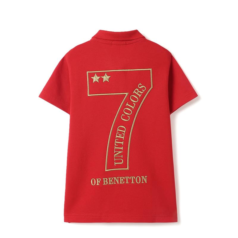 United Colors of Benetton Regular Fit Polo Neck Embroidered T-Shirt