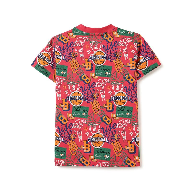 United Colors of Benetton Regular Fit Round Neck Graphic Print T-Shirt