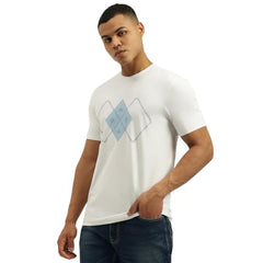 United Colors of Benetton Men's Graphic Print Relaxed Fit Tshirt (25A3E99J3303I101_White