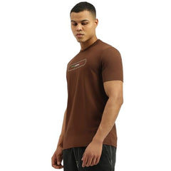 United Colors of Benetton Men's Printed Relaxed Fit Tshirt (25A3E99J3800IMC1_Brown