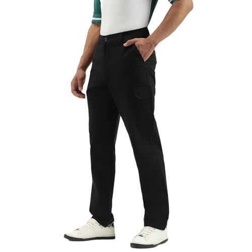 United Colors of Benetton Men's Straight Cargos (25A4CTWB1201I100_Black