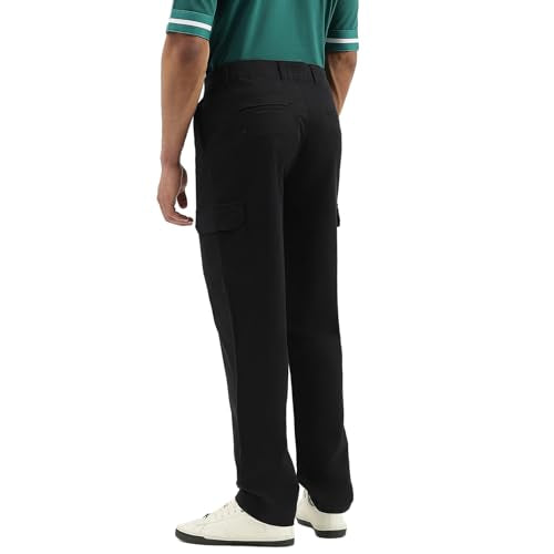 United Colors of Benetton Men's Straight Cargos (25A4CTWB1201I100_Black