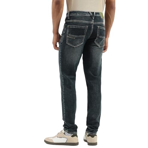 United Colors of Benetton Men's Slim Tapered Fit Jeans (25A4MBOO5045I901_Blue