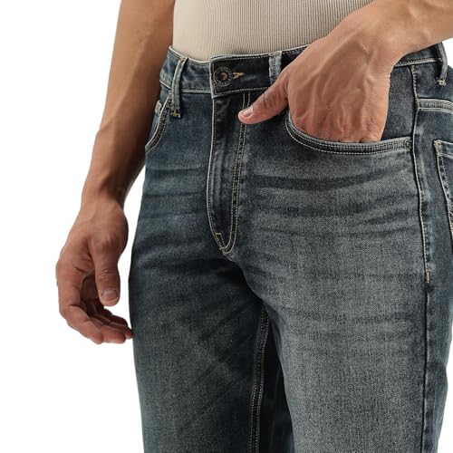 United Colors of Benetton Men's Slim Tapered Fit Jeans (25A4MBOO5045I901_Blue