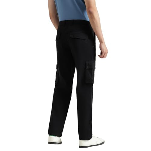 United Colors of Benetton Men's Straight Trousers & Capris (25A4CTWB1043I100_Black