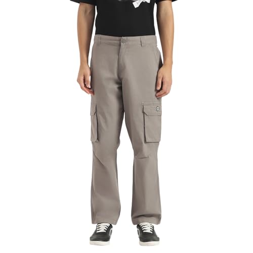 United Colors of Benetton Men's Straight Track Pants & Joggers (25A4CTWB1042I903_Grey