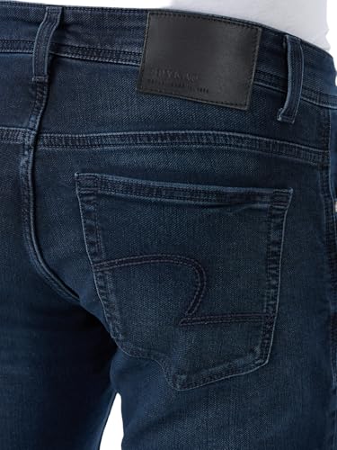 Spykar Dark Blue Regular Fit Mid Rise Jeans for Men
