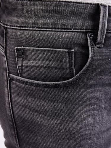 Spykar Charcoal Black Mid Rise Regular Fit Casual Jeans for Men