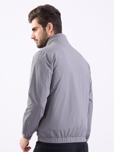 SPYKAR Men's A-Line Coat (MJKLW2BE046_Light Grey