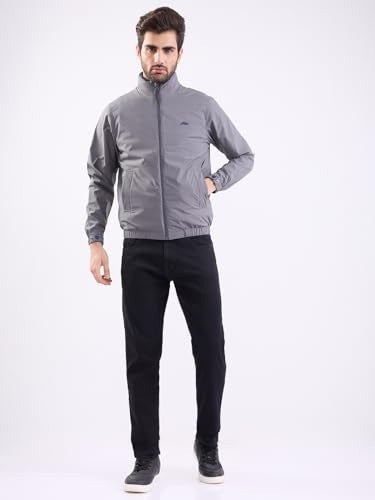 SPYKAR Men's A-Line Coat (MJKLW2BE046_Light Grey