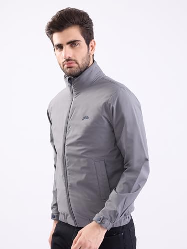 SPYKAR Men's A-Line Coat (MJKLW2BE046_Light Grey