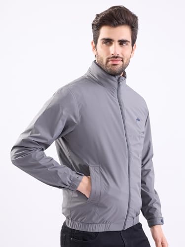 SPYKAR Men's A-Line Coat (MJKLW2BE046_Light Grey