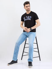 Spykar Light Blue Low Rise Slim Fit Casual Jeans for Men