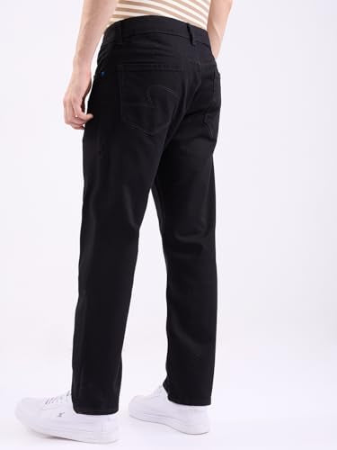 SPYKAR Men's Relaxed Jeans (MDCH2BE005BLACK_Black