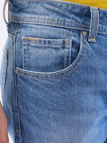 SPYKAR Men's Relaxed Jeans (MDCH2BE008MIDBLUE_Mid Blue