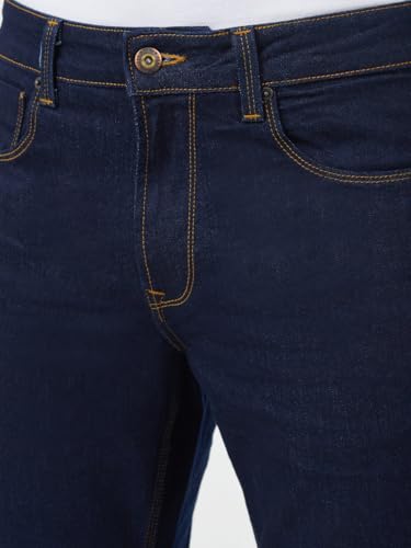 Spykar Raw Blue Regular Fit Boot Cut Mid Rise Jeans for Men
