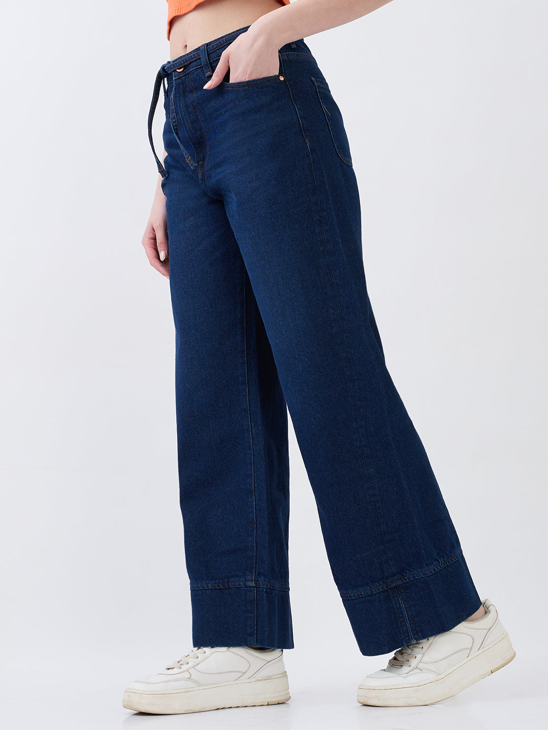 SPYKAR LADIES WESTERN JEANS WDYNR2BE102 DARK BLUE
