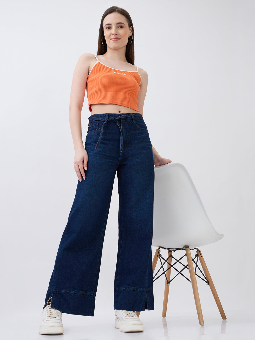 SPYKAR LADIES WESTERN JEANS WDYNR2BE102 DARK BLUE