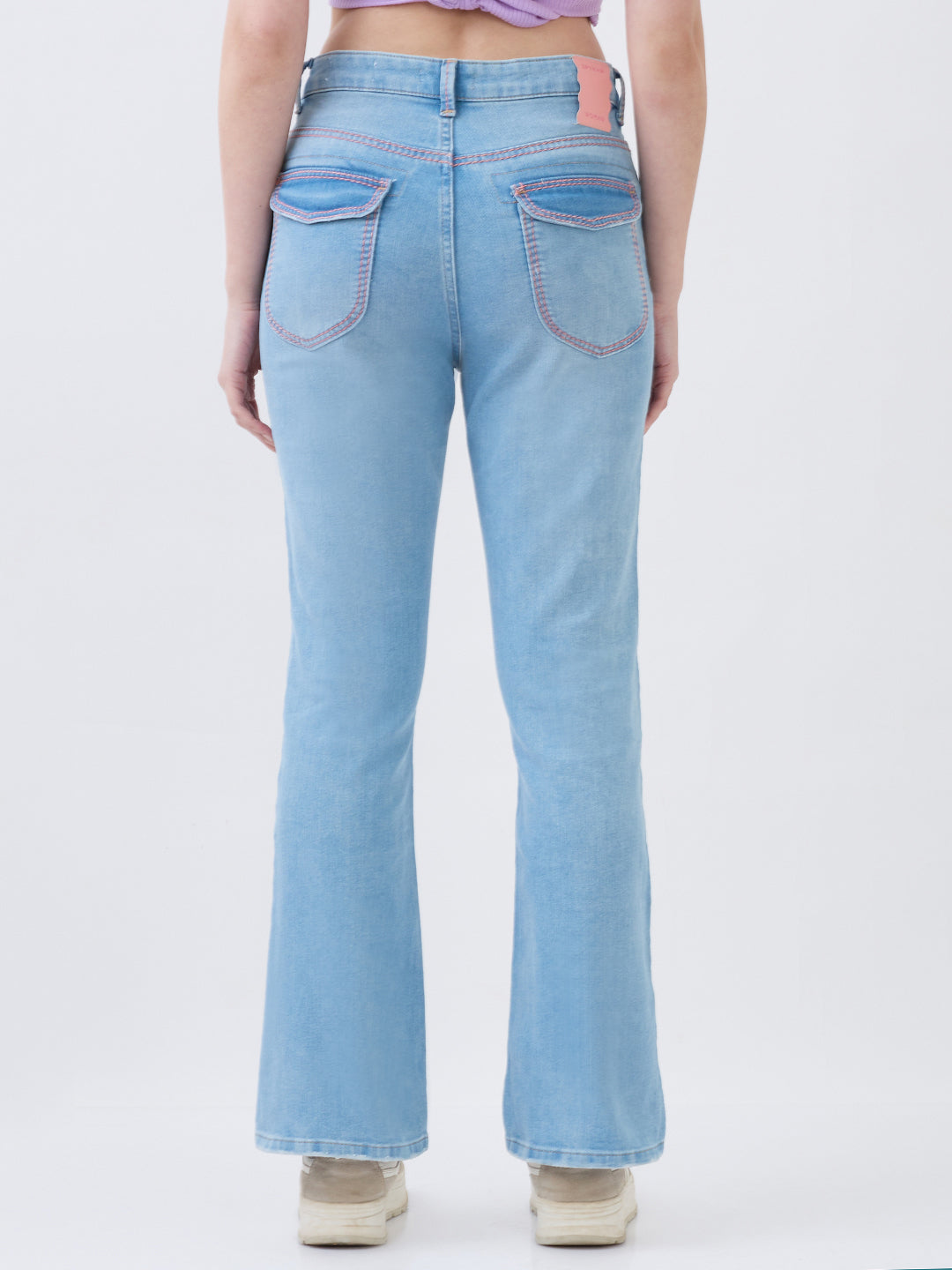 SPYKAR LADIES WESTERN JEANS WDYNR2BE242 LIGHT BLUE