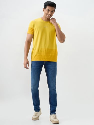 Spykar Dark Blue Slim Fit Low Rise Jeans for Men