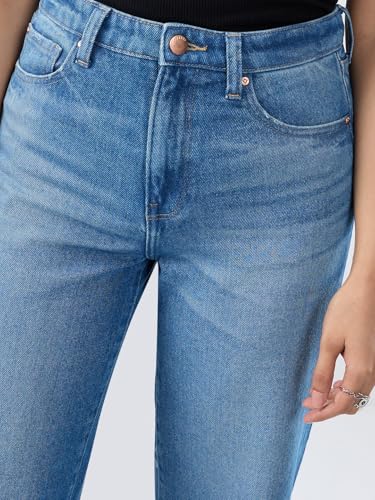 Women Spykar Blue Solid Wide Leg High Rise Jeans