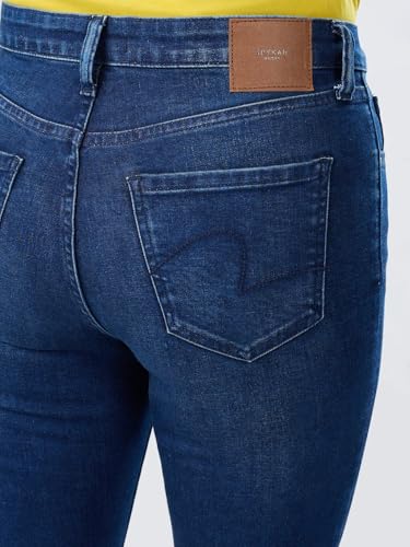 Women Spykar Blue Solid Boot Cut Fit High Rise Jeans