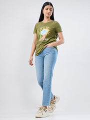 Women Spykar Blue Solid Slim Fit Mid Rise Jeans