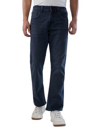Men Spykar Grey Solid Comfort Fit Mid Rise Jeans