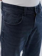 Men Spykar Grey Solid Comfort Fit Mid Rise Jeans