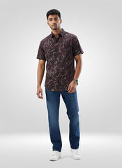 Men Spykar Blue Solid Comfort Fit Mid Rise Jeans