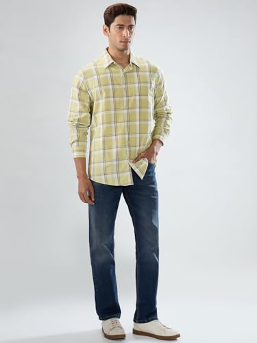 Men Spykar Blue Solid Comfort Fit Mid Rise Jeans