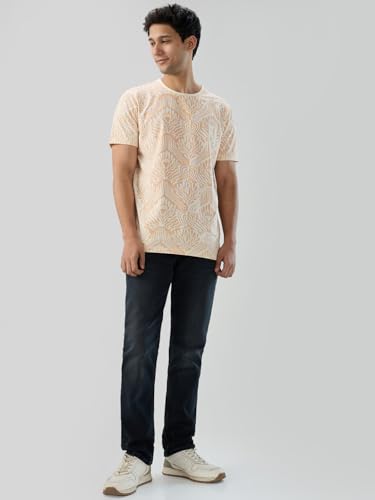 Men Spykar Black Solid Comfort Fit Mid Rise Jeans