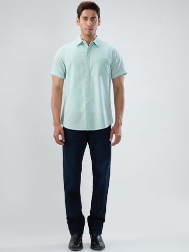 Men Spykar Blue Solid Comfort Fit Mid Rise Jeans