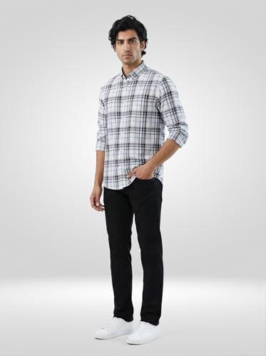 Men Spykar Black Solid Comfort Fit Mid Rise Jeans