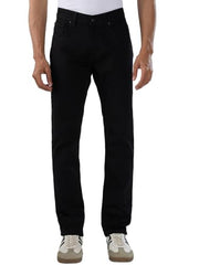 Men Spykar Black Solid Regular Fit Mid Rise Jeans