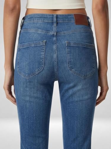 Spykar Women Blue Solid Boot Cut Fit High Rise Jeans