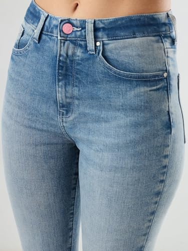 Spykar Women Blue Solid Boot Cut Fit High Rise Jeans