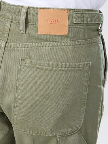 Women Spykar Green Solid Straight Fit High Rise Jeans