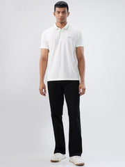 Spykar Men White Solid Regular Fit T-Shirt