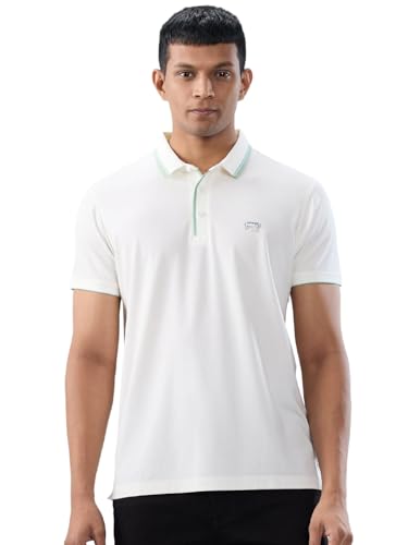 Spykar Men White Solid Regular Fit T-Shirt