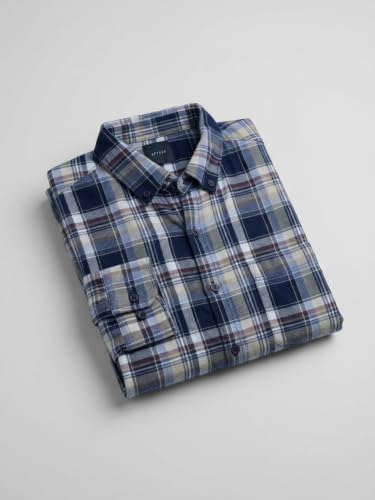 Spykar Blue Regular Fit Shirt for Men