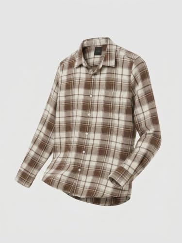 Spykar Brown Regular Fit Shirt for Men