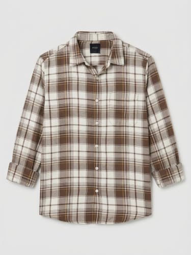 Spykar Brown Regular Fit Shirt for Men