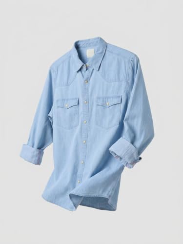 Spykar Light Blue Regular Fit Shirt for Men