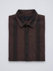 Spykar Brown Regular Fit Shirt for Men