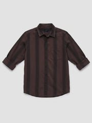 Spykar Brown Regular Fit Shirt for Men