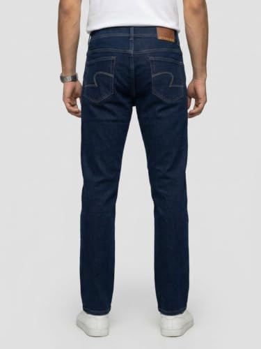 Spykar Blue Comfort Fit Mid Rise Jeans for Men